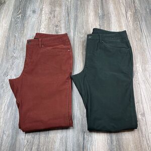 Lululemon Men's ABC Utilitech Slim 5 Pocket Pants Size 34 X 31 Set Of 2 Pants